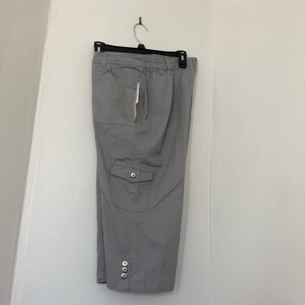 New Hasting & Smith Gray Petite Capris
